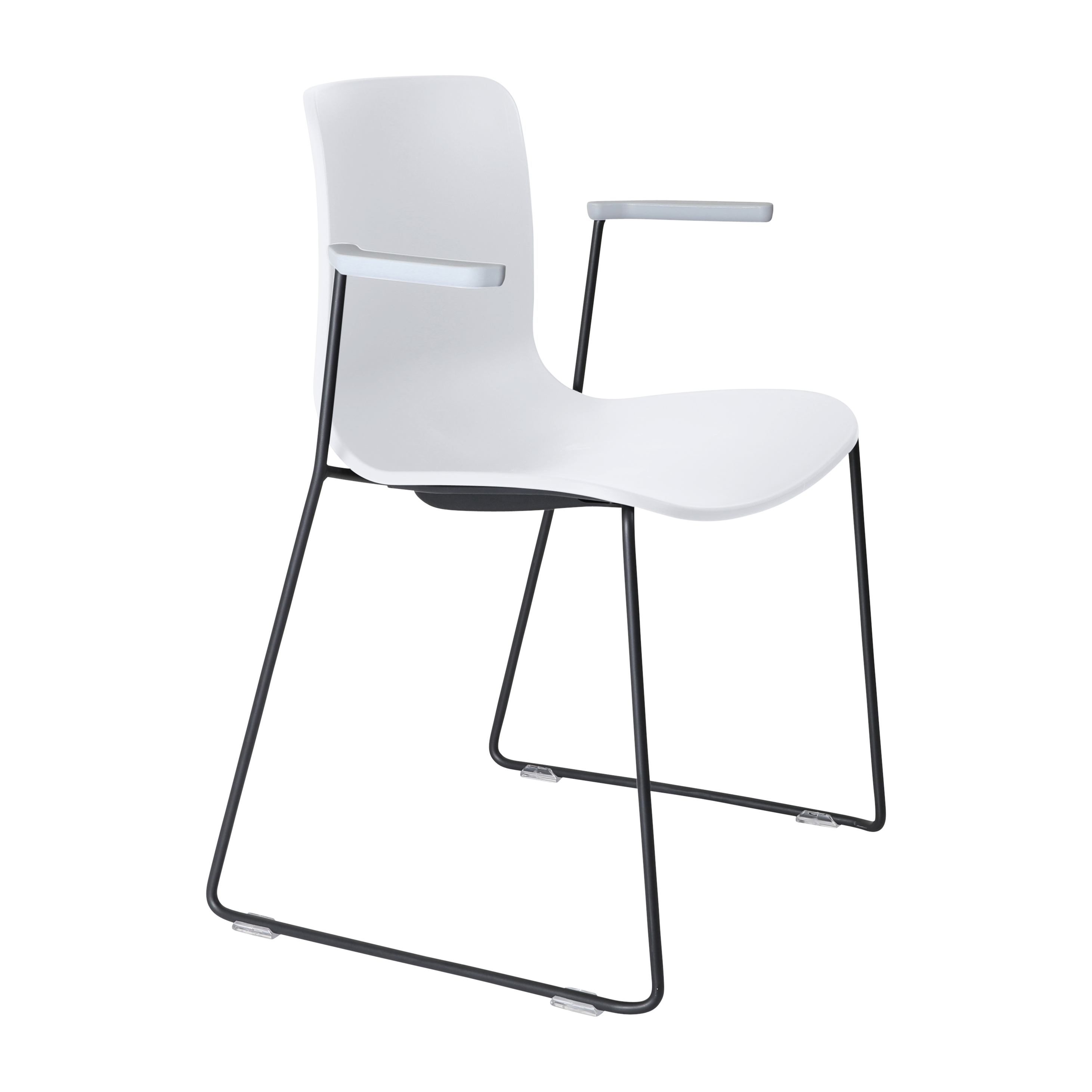 Acti Armchair (White / Sled Base Arms)